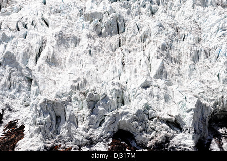 Eis des Gletschers Karola in Tibet Stockfoto