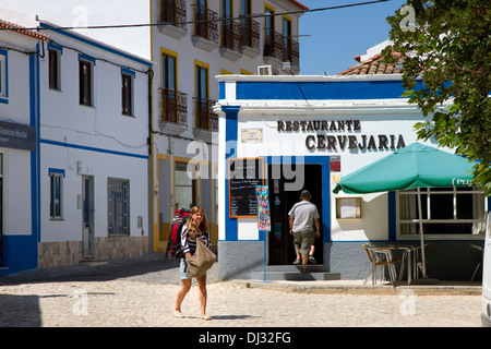 Cafe / Bar in Aljezur, Westalgarve, Portugal. Stockfoto