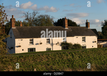 Der Anker im Sutton Gault Fenland Pub und Restaurant befindet sich in der Nähe von Ely Cambridgeshire UK auf der alten Bedord-Stufen Stockfoto