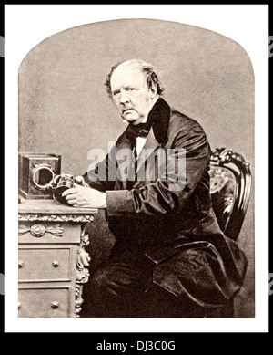 Porträt von William Henry Fox Talbot 1864 der Vater der Fotografie in England Stockfoto