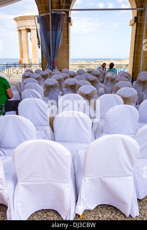 Die Sehenswürdigkeiten von, mit Blick auf, um und auf der Insel Malta: Republik Malta, Malta Mittelmeer Europa Hochzeit Vorbereitung Stockfoto