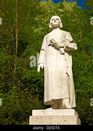 Liszt-Denkmal im Park an der Ilm, Weimar, Thüringen Stockfoto