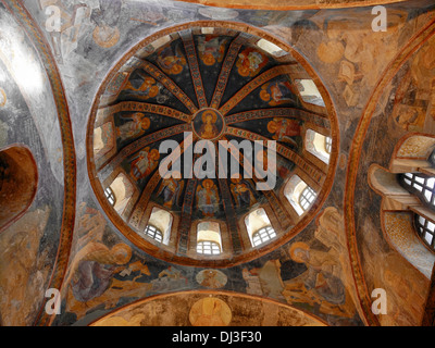Kuppel mit Fresken, Chora-Kirche, Istanbul, Türkei Stockfoto
