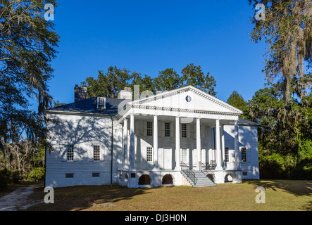 Das 18thC Georgian Mansion at Hampton Plantation State Historic Site, McClellanville, South Carolina, USA Stockfoto