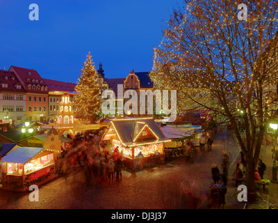 Weihnachtsmarkt in Weimar, Thüringen, Deutschland Stockfoto