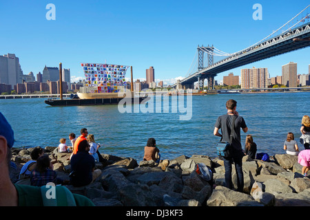 Schiff der Toleranz Segeln in Brooklyn Stockfoto