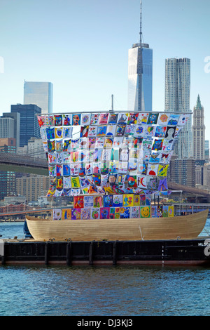 Schiff der Toleranz Segeln in Brooklyn Stockfoto