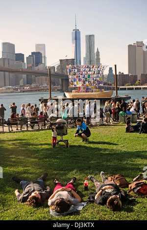Schiff der Toleranz Segeln in Brooklyn Stockfoto