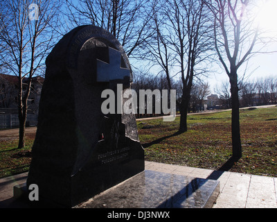 Denkmal für die Opfer des Holodomor in die Mitte von Lugansk Stockfoto