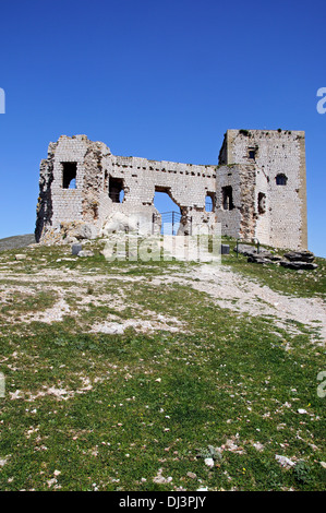 Star Castle (Castillo de la Estrella) oben auf dem Hügel, Teba, Provinz Malaga, Andalusien, Spanien, Europa. Stockfoto