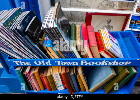 Die Altstadt-Buchhandlung in Victoria Street, Edinburgh, Schottland Stockfoto