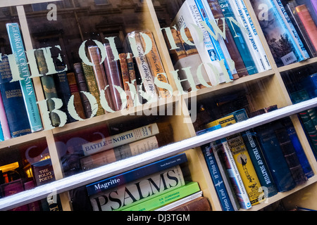 Die Altstadt-Buchhandlung in Victoria Street, Edinburgh, Schottland Stockfoto
