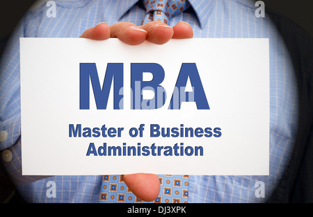 MBA - Master of Business Administration Stockfoto