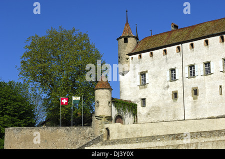 Oron Burg, Oron-le-Chatel, Schweiz Stockfoto