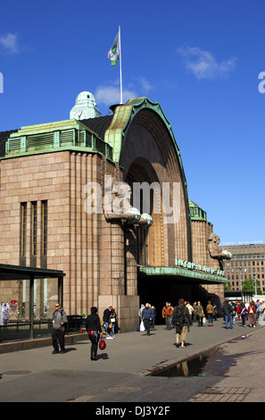 Hauptbahnhof, Helsinki, Finnland Stockfoto