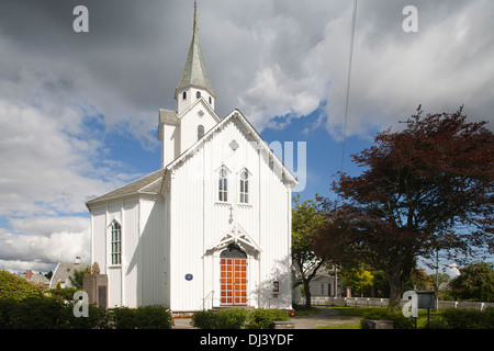 Europa, Norwegen Haugesund Stadt, Skare Kirche Stockfoto