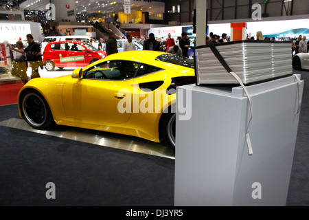 Internationalen Automobilsalon in Genf, Schweiz. Stockfoto