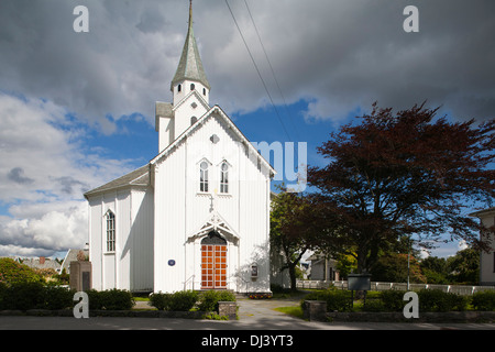 Europa, Norwegen Haugesund Stadt, Skare Kirche Stockfoto