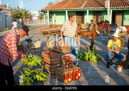 Bauernmarkt, Gibara, Kuba Stockfoto