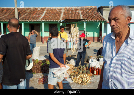 Bauernmarkt, Gibara, Kuba Stockfoto