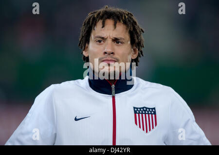 Wien, Österreich. 19. November 2013. USAS Jermaine Jones gesehen während der internationalen Fußball Freundschaftsspiel zwischen Österreich und den USA im Ernst-Happel-Stadion in Wien, Österreich, 19. November 2013. Foto: Thomas Eisenhuth/Dpa - News WIRE SERVICE/Dpa/Alamy Live Stockfoto