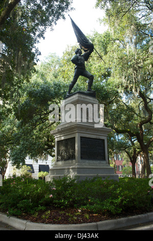 Denkmal, Madison Square, Savannah, Georgia, USA Stockfoto