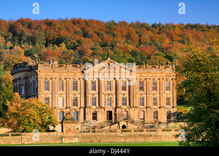 Herbst; Chatsworth House; Derbyshire; Peak District National Park, England, Vereinigtes Königreich Stockfoto