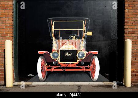 Der Geburtsort des Ford Modell T, Ford Piquette Werk in Detroit, Michigan. Aufgenommen am 16.10.2013 Bild im Oktober 2013 aufgenommen wurde. Stockfoto