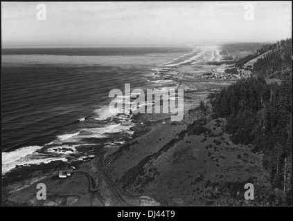 BLICK RICHTUNG NORDEN VOM TOP CAPE PERPETUA 520114 Stockfoto