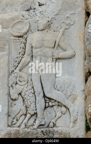 Entlastung von Hermes mit Hammelfleisch Ephesus Stockfoto