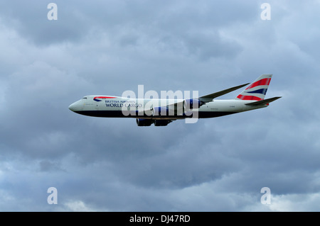 Boeing 747-8F British Airways World Cargo.Britains größten Jet-Frachter. Duxford Airshow September 2013 Stockfoto