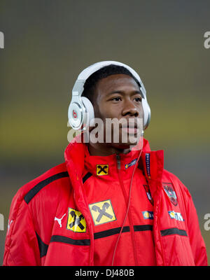 Wien, Österreich. 19. November 2013. Österreichs David Alaba vor das Freundschaftsspiel zwischen Österreich und den USA im Ernst Happel Stadium in Wien, Österreich, 19. November 2013. Foto: Thomas Eisenhuth/Dpa/Alamy Live News Stockfoto