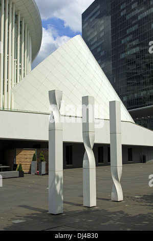 Eingang in der Philharmonie Luxembourg Stockfoto