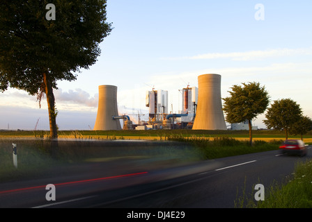 Braunkohle befeuerten Kraftwerk Neurath Stockfoto