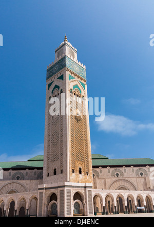 Die Moschee Hassan II oder Grande Moschee Hassan II in Casablanca, Marokko. Stockfoto