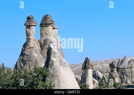 Feenkamine in Cappadocia Türkei Stockfoto