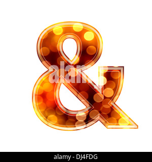 Melden Sie mit glühenden Lichter Textur Stockfoto