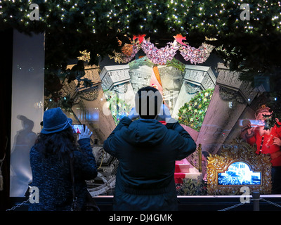 Christmas Windows, Lord & Taylor, NYC 2013 Stockfoto