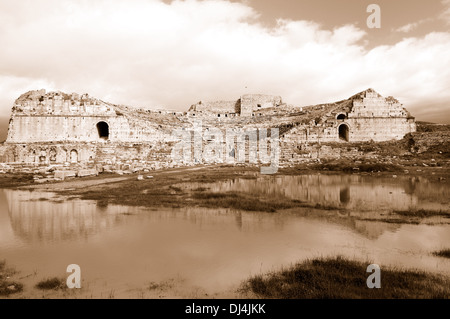 Theater in Milet Türkei Stockfoto