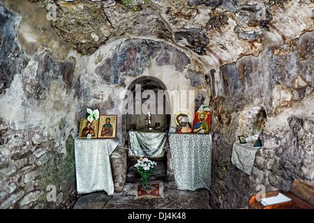 Theodora Capilla de San in Arcadia, Peloponnes, Griechenland. Stockfoto