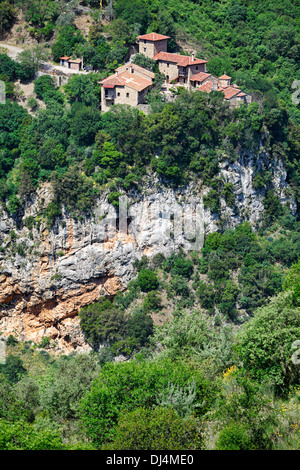 Neue Philosophos Kloster in der Nähe von Dimitsana in Arcadia, Peloponnes, Griechenland. Stockfoto