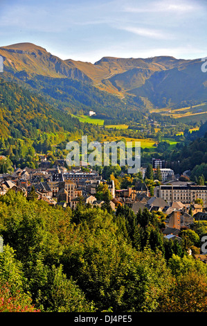 Le Mont-Dore City, Puy-de-Dome, Auvergne, Zentralmassiv, Frankreich Europa Stockfoto