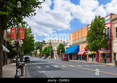 Main Street in der Innenstadt von Pendleton, Oregon, USA Stockfoto