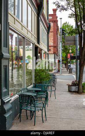 Cafe an der Main Street in der Innenstadt von Pendleton, Oregon, USA Stockfoto