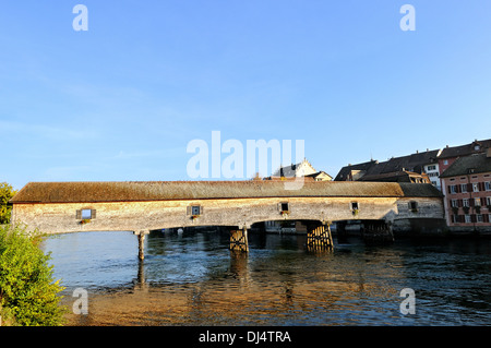 Rheinbrücke Diessenhofen, Schweiz Stockfoto