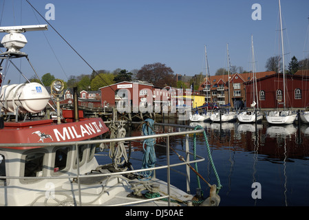 Hafen in Eckernforde Stockfoto