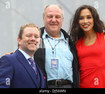 Jon Culshaw und Myleene Klass auf der Jubiläums-Familienfest am Hyde Park London, England - 02.06.12 Stockfoto