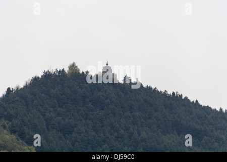 Shankaracharya Tempel liegt auf einem Hügel neben dem Dal-See in Srinagar. Der Tempel ist eine alte historische Hindu-Tempel Stockfoto