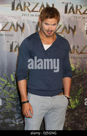 Kellan Lutz Pressekonferenz zur Förderung ihren neuen Films "Tarzan", startet Dreharbeiten bei Bavaria Film Studios München - 05.06.12 Stockfoto