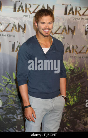 Kellan Lutz Pressekonferenz zur Förderung ihren neuen Films "Tarzan", startet Dreharbeiten bei Bavaria Film Studios München - 05.06.12 Stockfoto